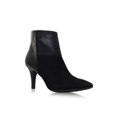 Anne Klein Black 'Yarisol' mid heel zip up ankle boot